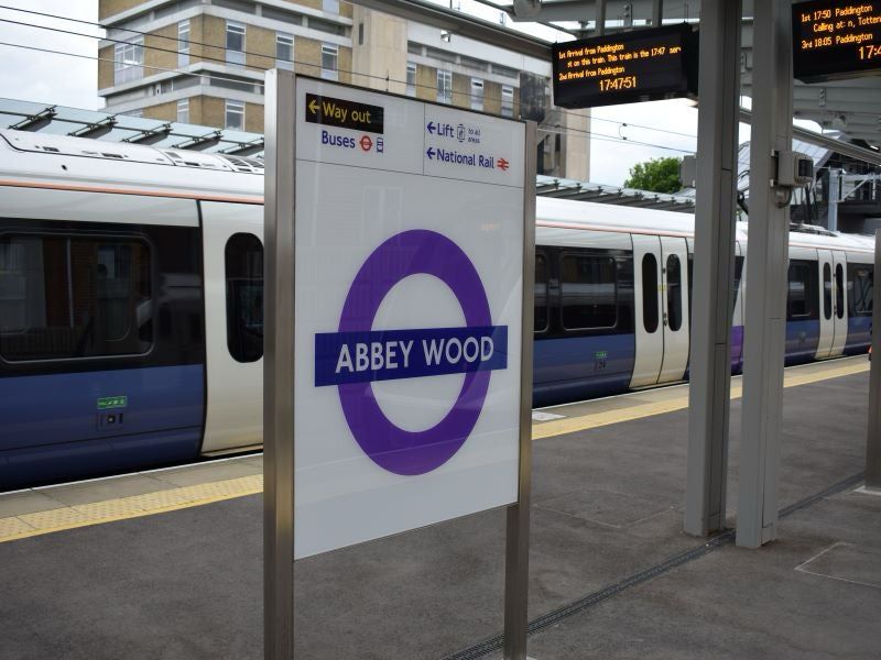 Abbey Wood Station Sign